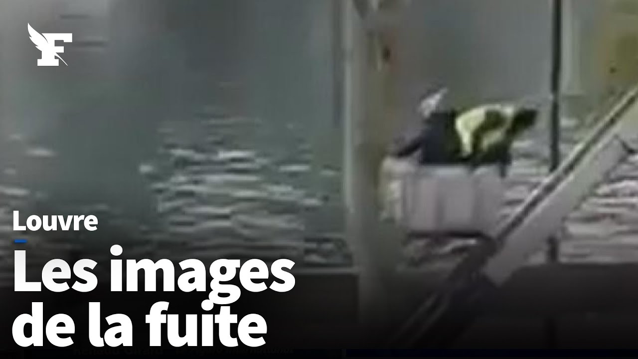 Cambriolage au Louvre: les images de la fuite