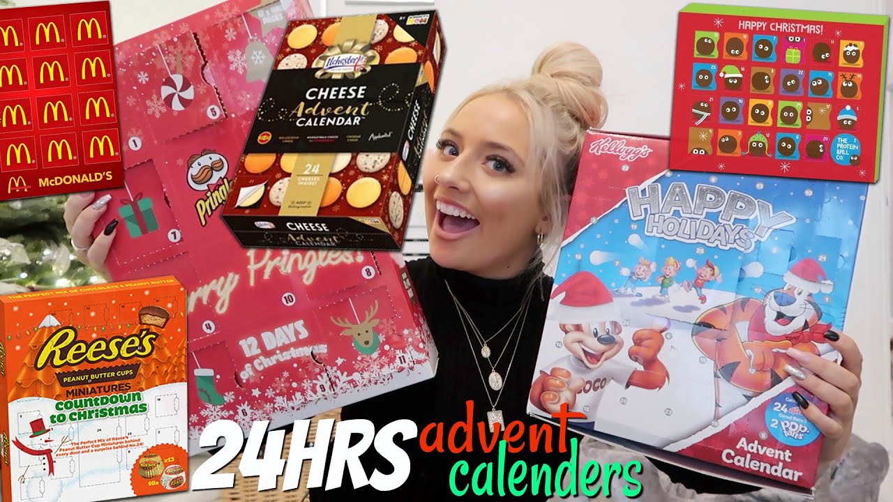 I ONLY ate ADVENT CALENDARS for 24hours! | Saffron Barker