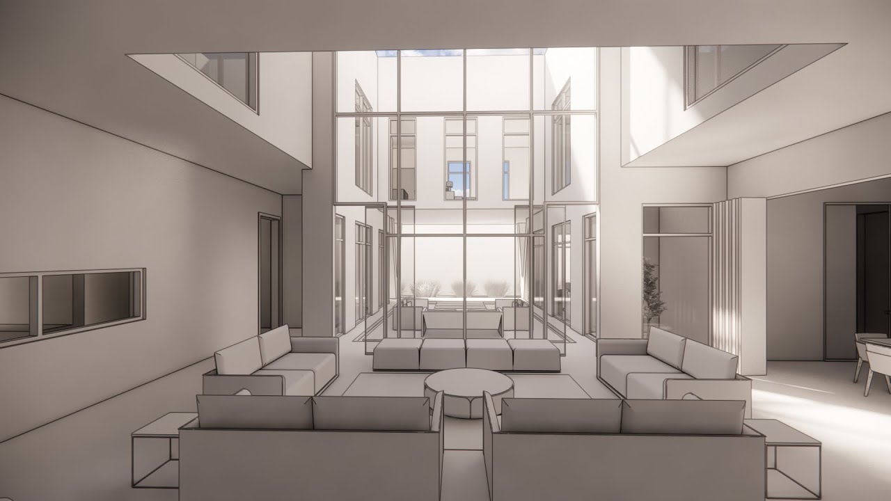 تصميم فيلا سكني بفناء داخلي في حي اجيال ٢ | مساحة ٥٢٠م | تجوال افتراضي | أحمد الجارودي