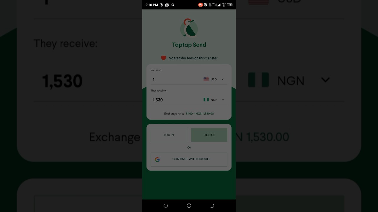 Как создать учетную запись в приложении Taptap Send Bank для отправки денег по всему миру &mdash; пошаг...