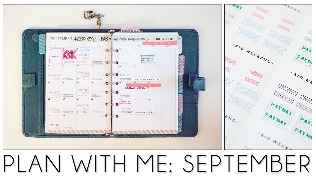 Plan with me! September