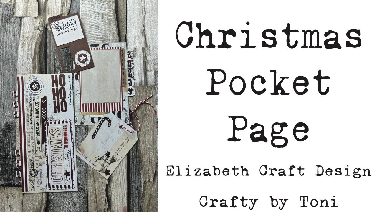 CHRISTMAS POCKET PAGE ………………@Elizabeth Craft Designs………………#elizabethcraftdesigns #memoryplanner