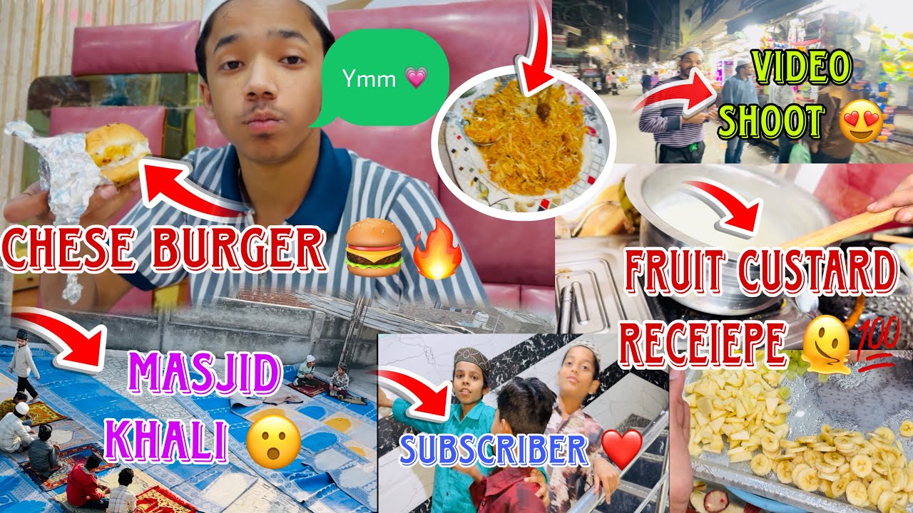 [DAY 11 RAMZAN❤️]funny video shoot 😍fruit custard receipe 🔥subscriber milne aagye fir😮💯#islmaic 