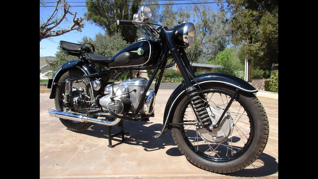 1956 MZ BK350 Start Up and Ride