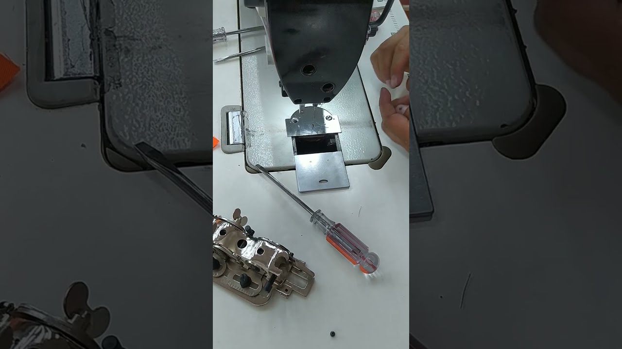 Aparato Ojaleador YS-4454 instalación y uso para máquina de coser recta industrial