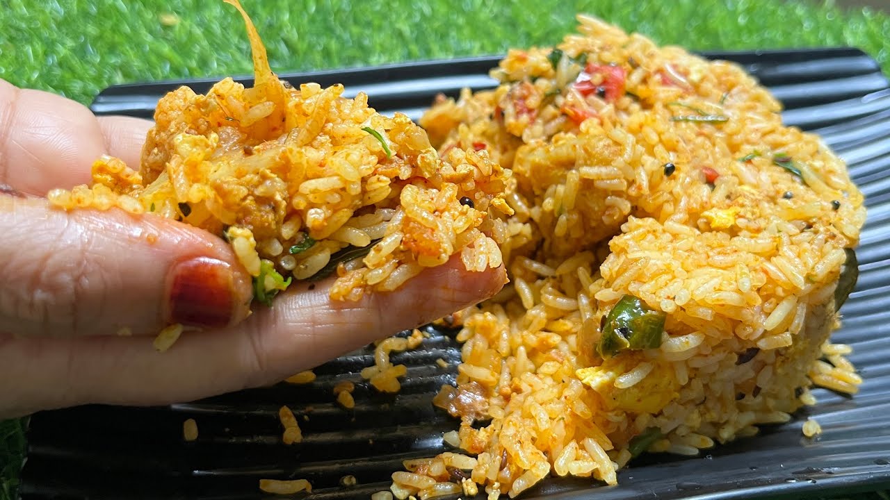 Cauliflower Egg Rice | Variety Rice Recipe 