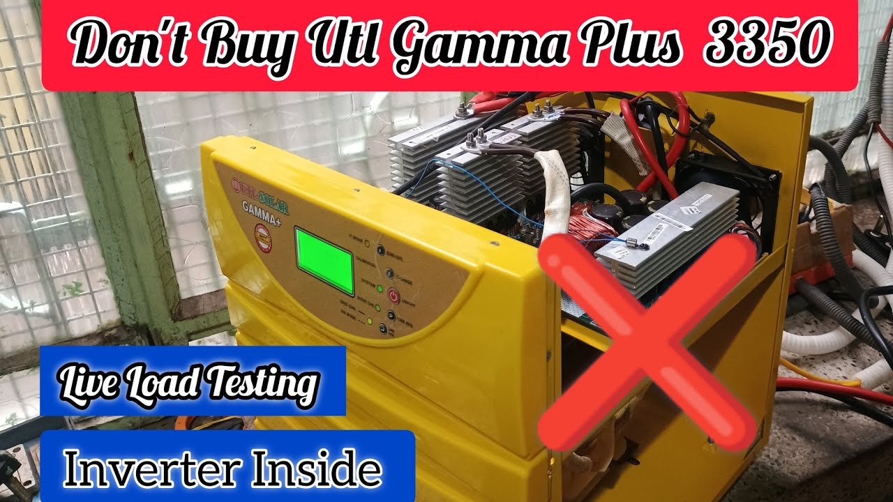 UTL Gamma plus 3350 Load Testing | Utl Gamma Plus Inverter Probelm Repair