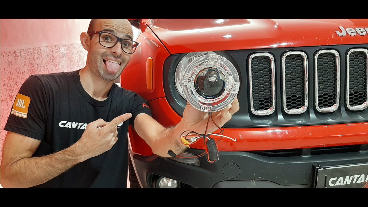 Jeep Renegade com Farol Personalizado Retrofit + xenon