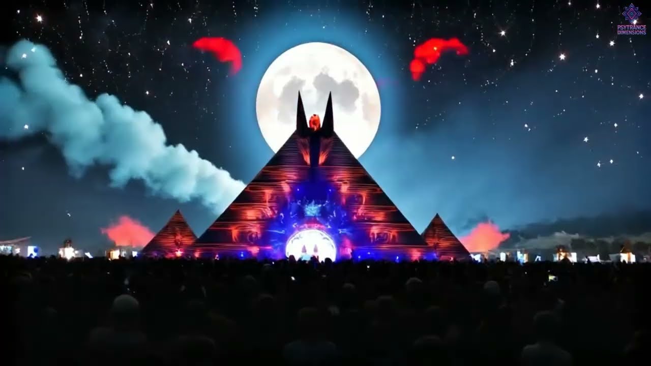 MOON TEMPLE TRANCE FESTIVAL 2025 🌕 Full On Psytrance Set + Egyptian Night Vision