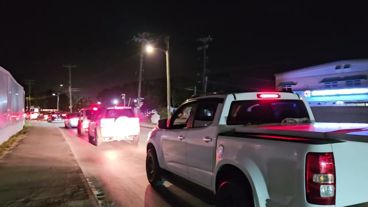 A Night Walk Along Holetown In St. James Barbados 🇧🇧 