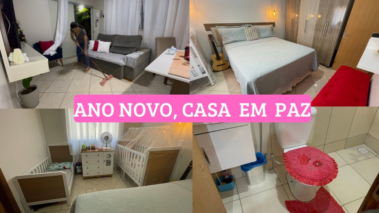Limpando e organizando a casa para começar o ano novo em paz | Rotina real