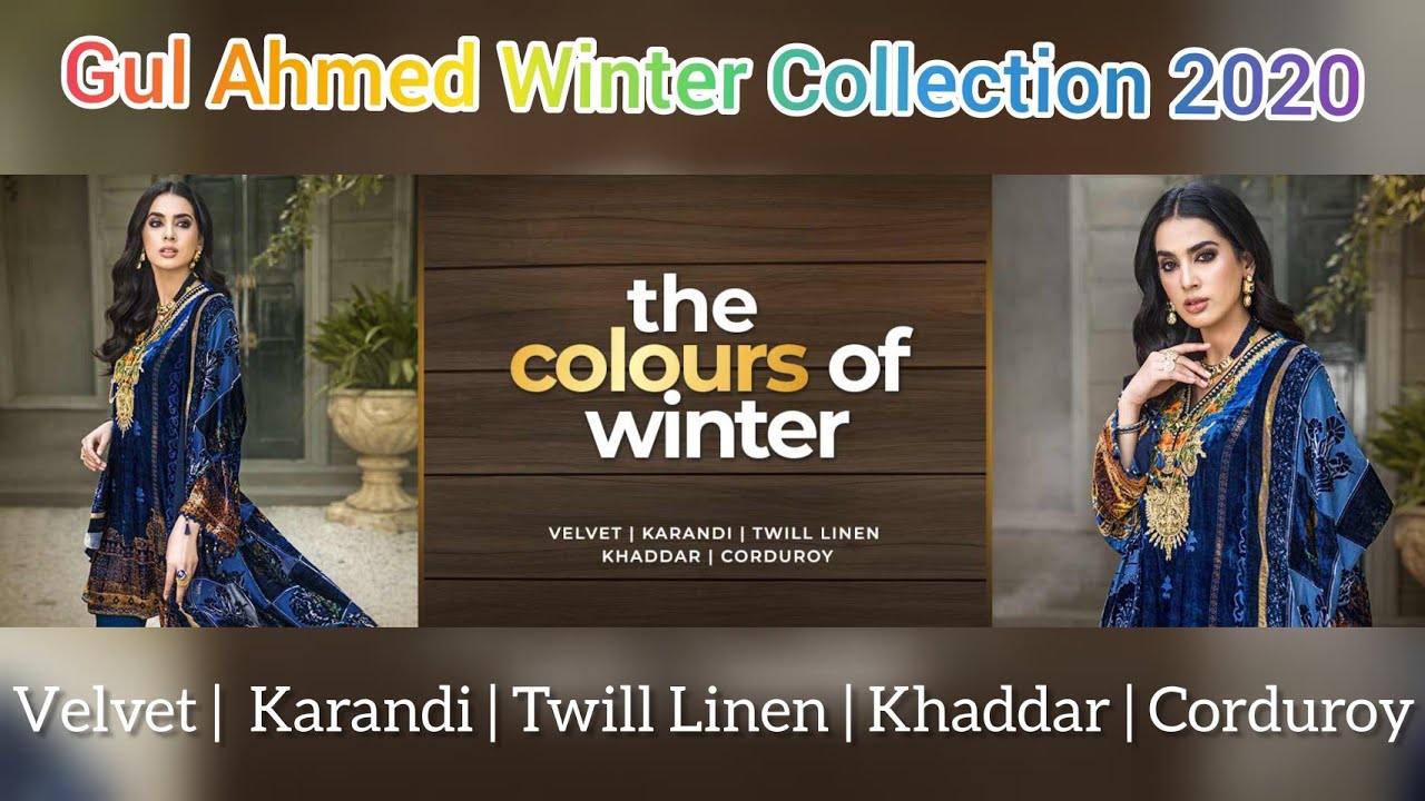 Gul Ahmed The Colours of Winter | Winter Collection 2020 | Latest Dress Designs for Winter 2020
