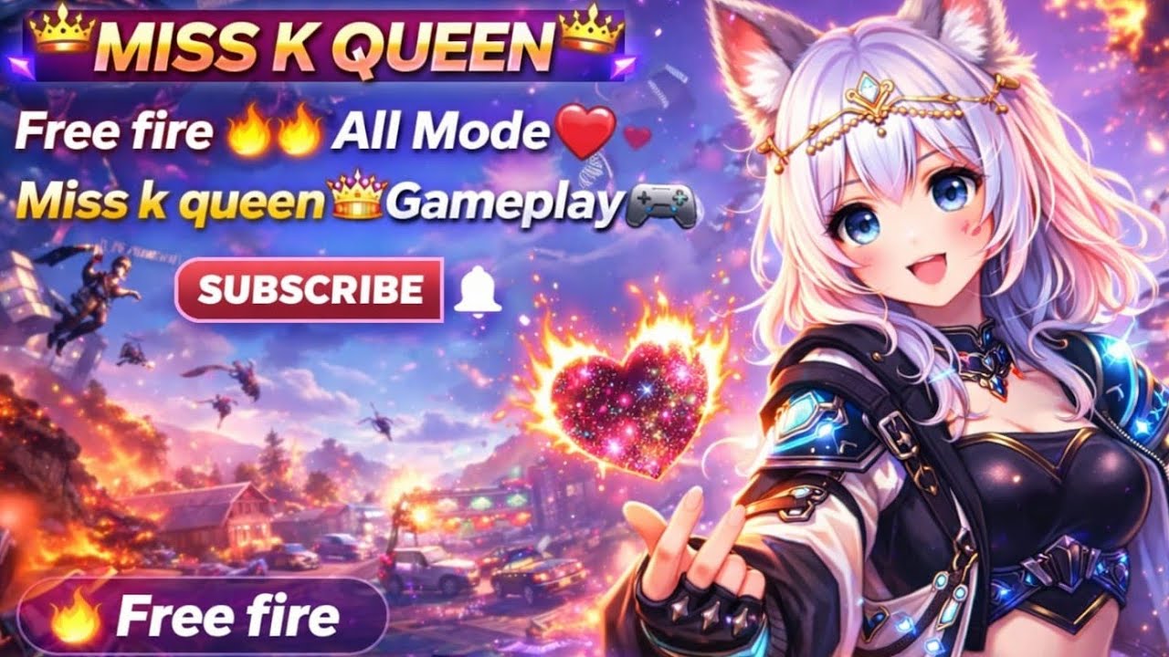 live 👑 MISS K QUEEN 👑 | Free Fire 🔥 All Mode Gameplay 🎮 | Queen Power 💖
