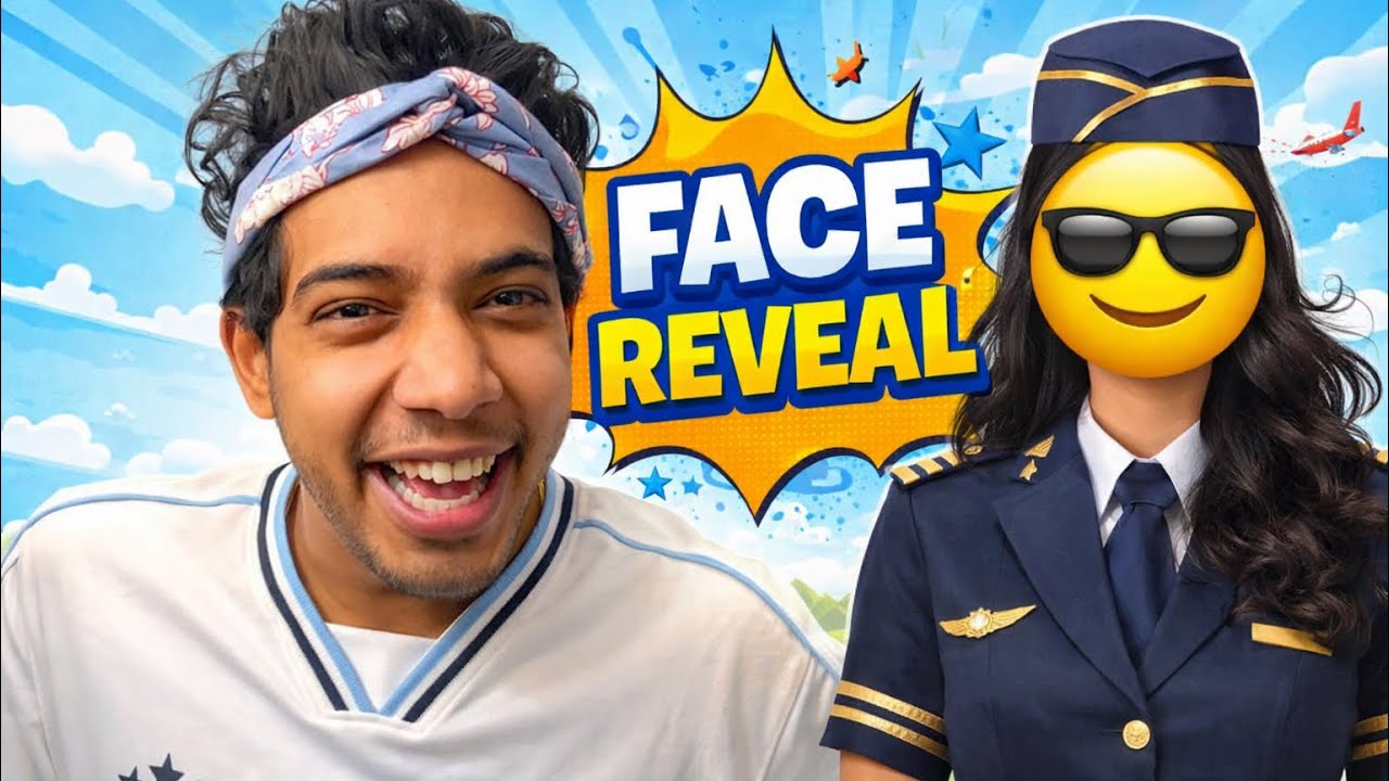 Finally Face Reveal of Airhostess 😳 | लड़की है कौन ?? #facereveal #cabincrew #funny  