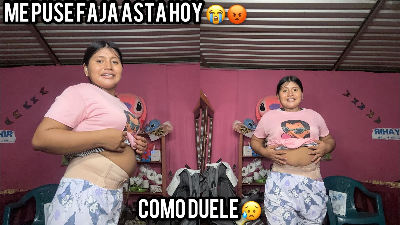 🚨POR PRIMERA VEZ USO FAJA EN MI CESÁREA 😡DUELE MUCHO😭😥