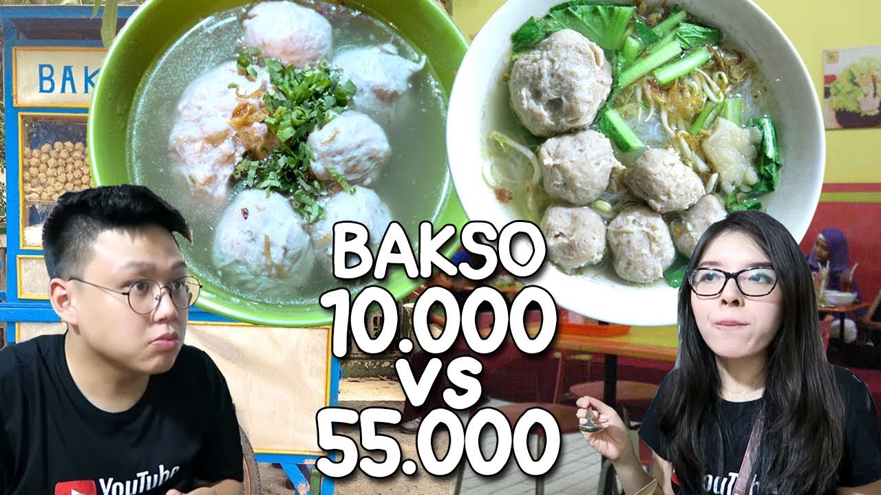 BAKSO Rp 55.000 VS RP 10.000 !!