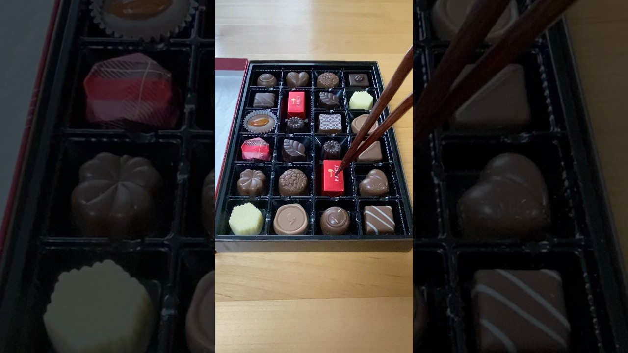 【Manifesting Love?🤎】The Chopstick Chocolate Challenge!🍫🥢 #shorts