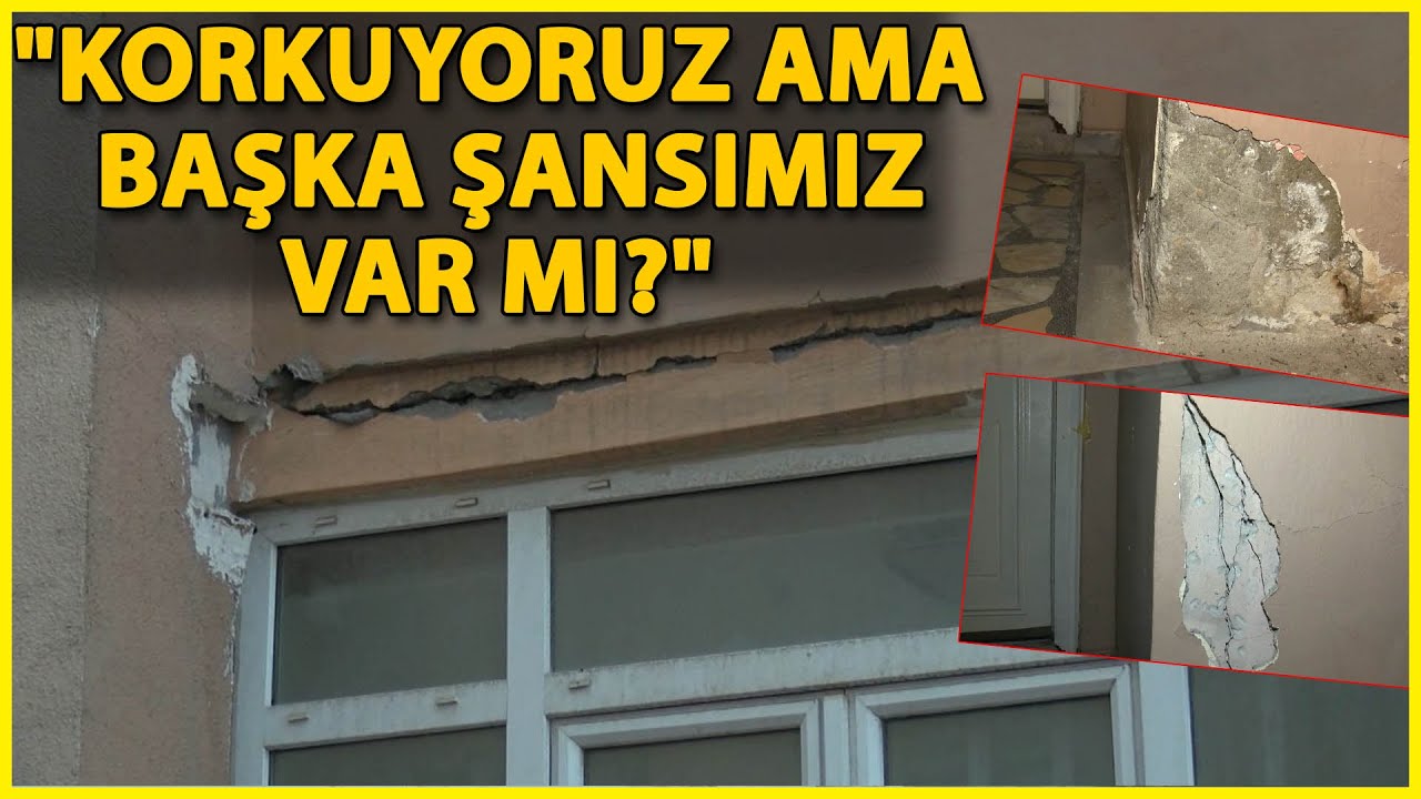 Avcılar'da Hasarlı Binalarda Korku Dolu Yaşam
