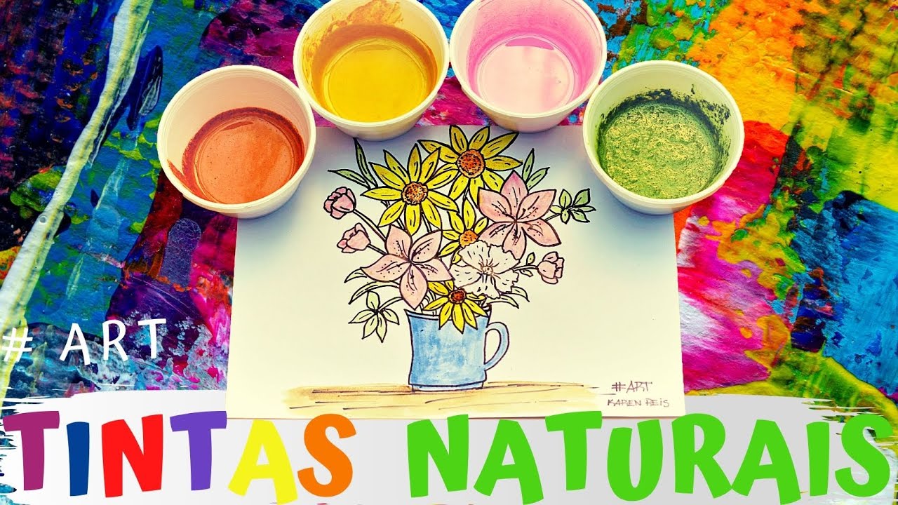 Tintas Naturais! Aprenda como fazer tinta caseira.