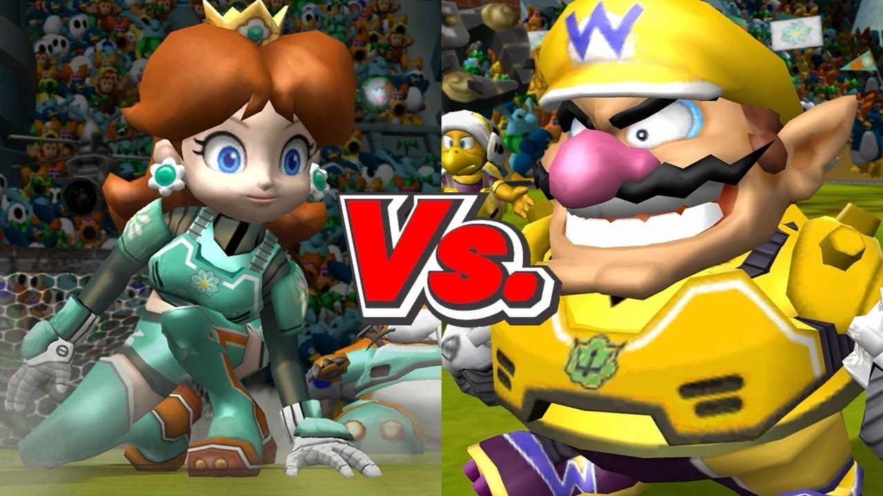 Mario Strikers Charged - Daisy Vs. Wario