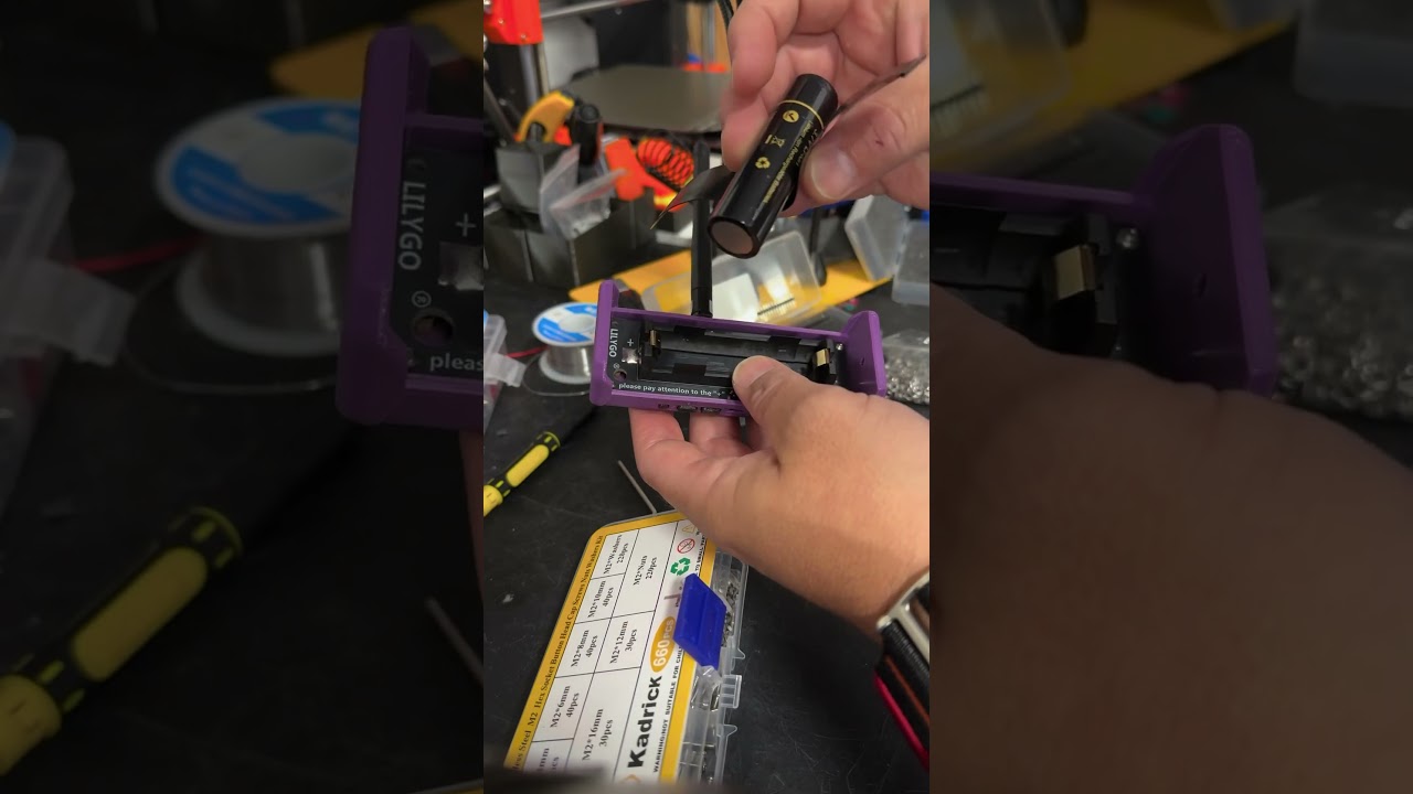 Assembling the Alley Cat case for the Lillygo T-Beam #shorts #meshtastic