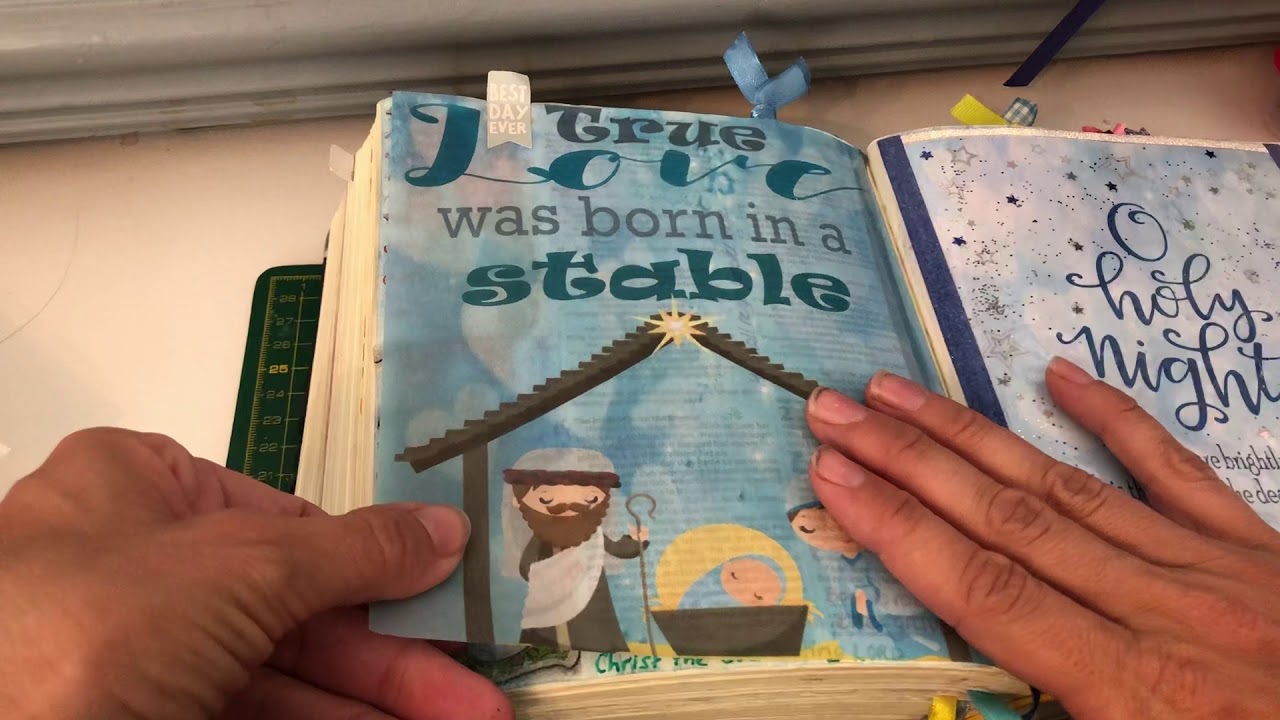 Using tracing paper for bible journaling tip-ins
