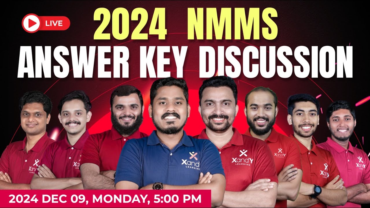 2024 NMMS Answer key Discussion | 8th STD #nmms #answerkey #class8 #xandylearning #scholarshipexams
