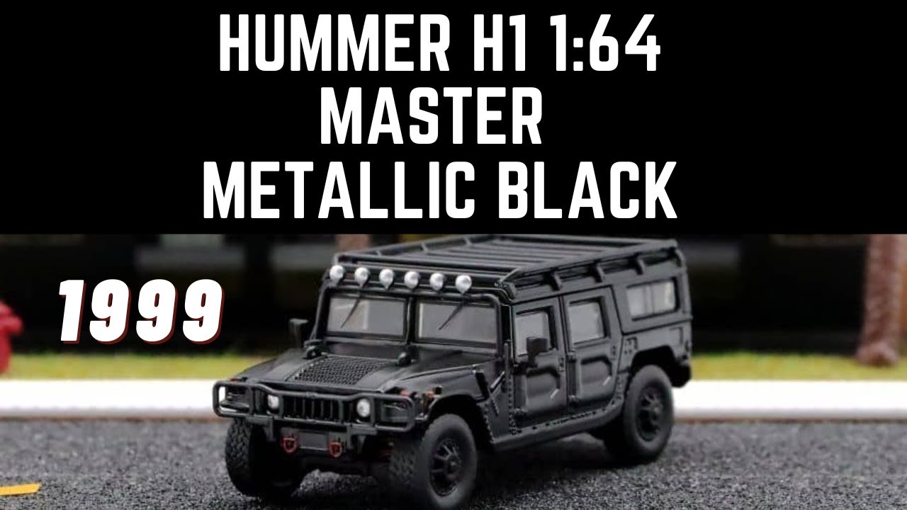HUMMER H1 1:64 MASTER DIECAST - BLACK