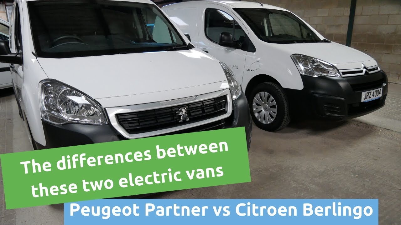 Различия между электрическими фургонами Peugeot Partner и Citroen Berlingo