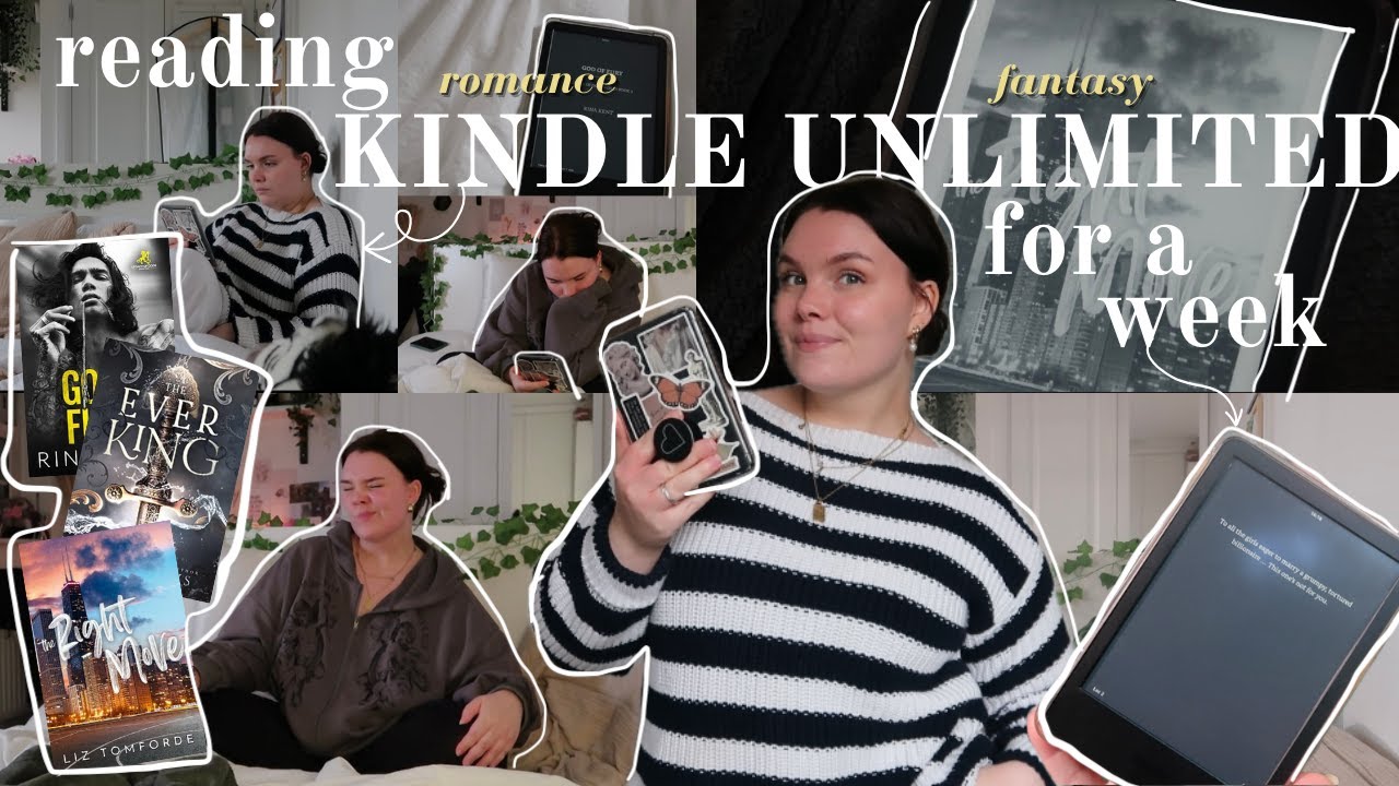чтение неограниченных книг Kindle в течение недели... снова || видеоблог о чтении