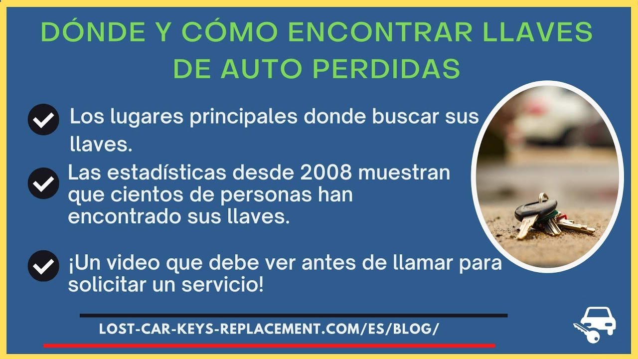 Cómo encontrar llaves de automóvil perdidas