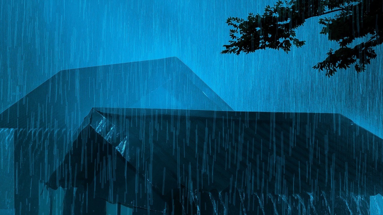 🔴All You Need for Deep Sleep 🌧️Thunderstorm, Heavy Rain Sounds on Metal Roof & Powerful Thunder