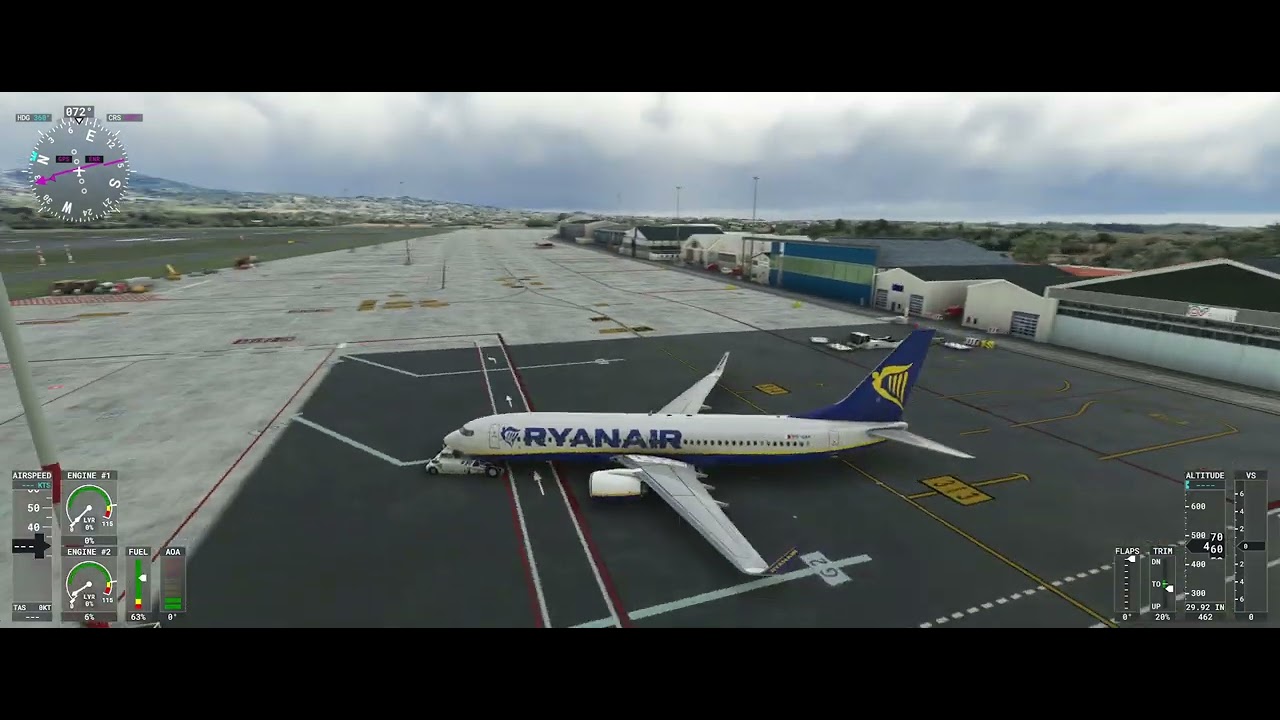 MSF-2020 PMDG 737-8 Takeoff from Lira to Edinburgo