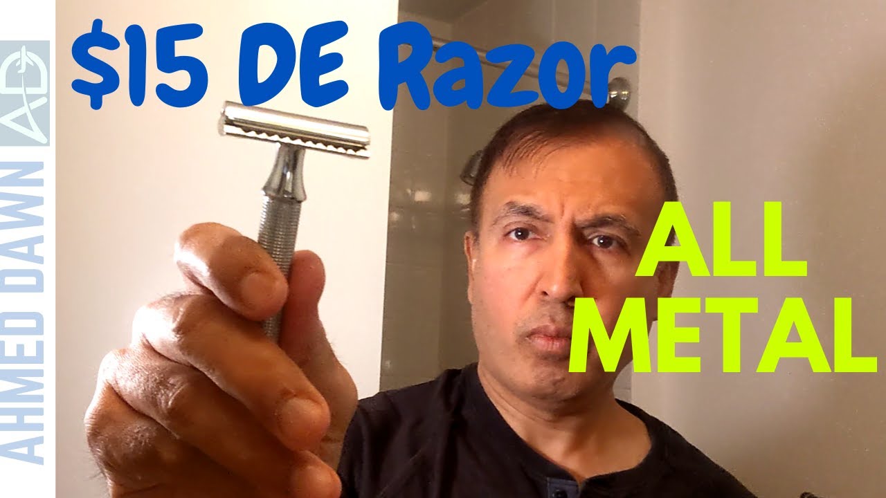 $15 All Metal Double Edge Safety Razor | Fendrihan Double Edge Square Knurled Handle Safety Razor