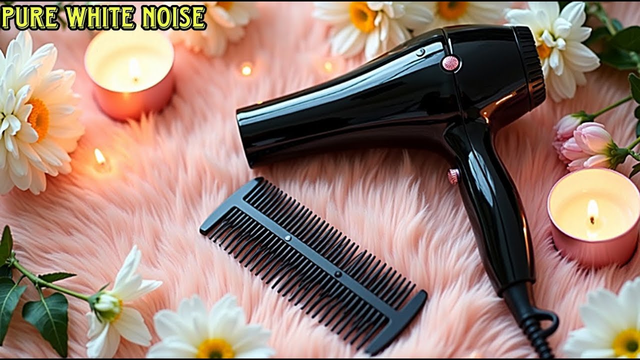 🔴 🎧🌚Soft Hair Dryer Sounds for Peaceful Sleep