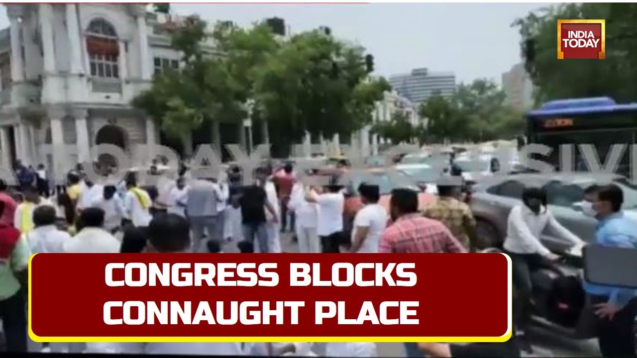 Agneepath Protest Update: Congress Workers Blocks Delhi's Busiest Center Connaught Place