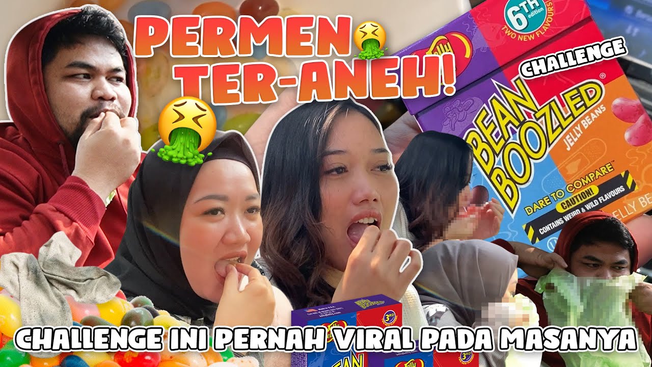 BEAN BOOZLED CHALLENGE‼️ PERMEN TERANEH SE-PLANET BUMI!! ADA RASA KAOS KAKI B*SUK😱