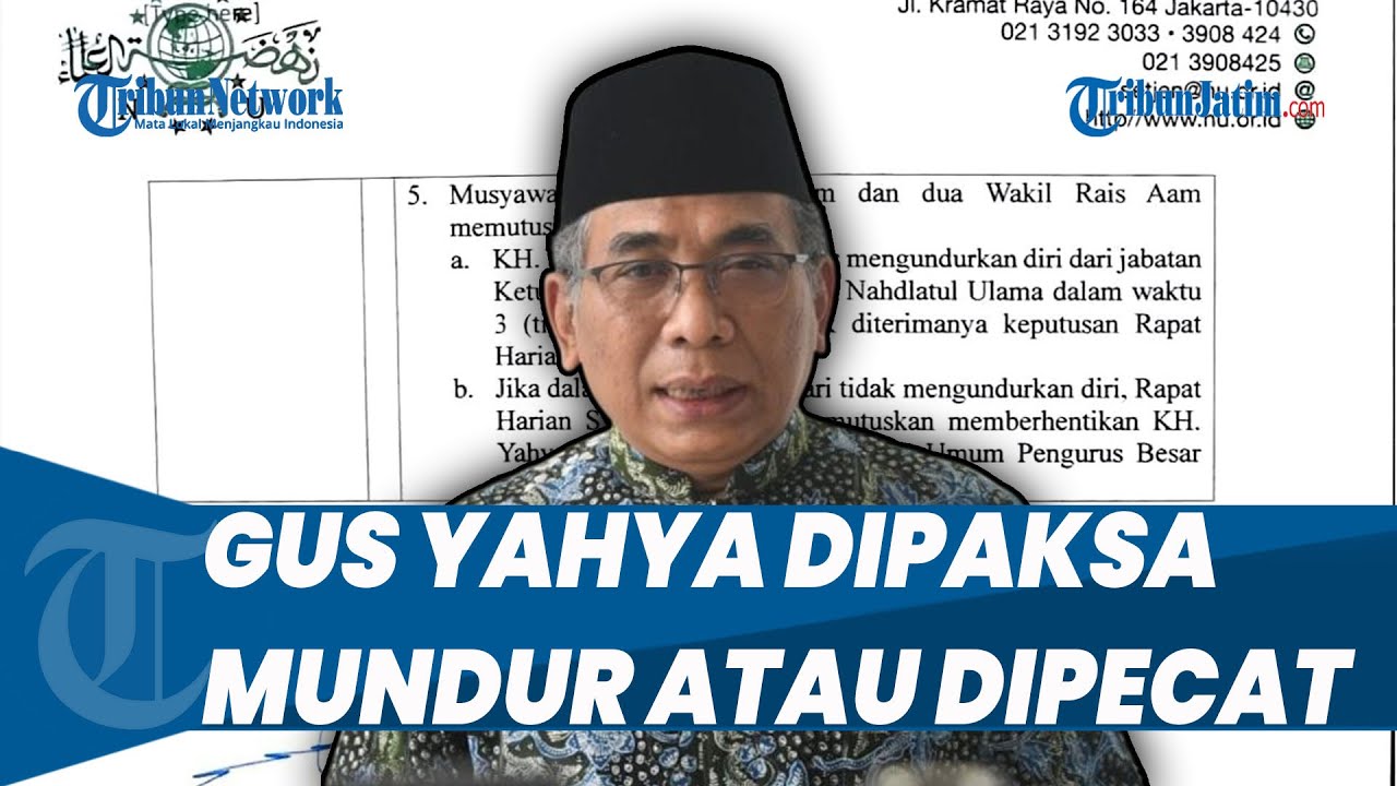 PBNU MEMANAS, Gus Yahya Dipaksa Mundur atau Dipecat Usai Undang Tokoh Jaringan Zionis