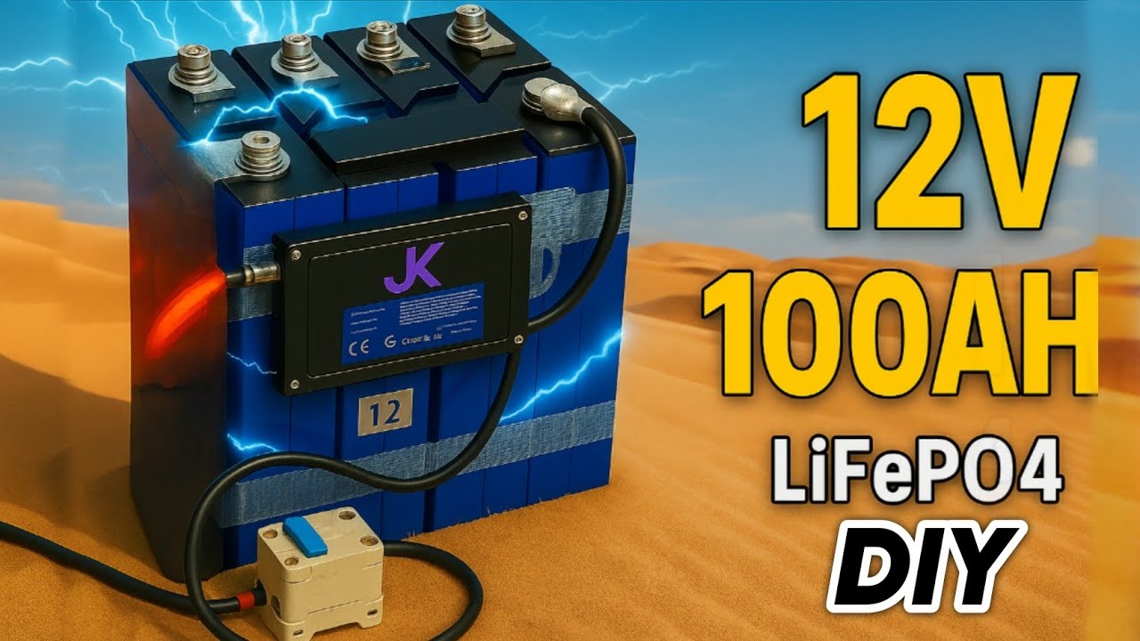 DIY 12v 100ah Battery Assembly Process| How 12V -100Ah power bank LiFePO4 Battery with Smart BMS
