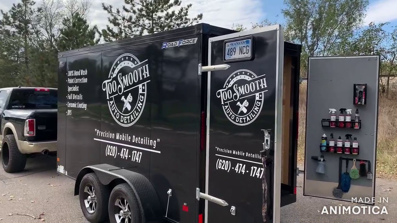 TOO SMOOTH MOBILE DETAILING TRAILER SETUP