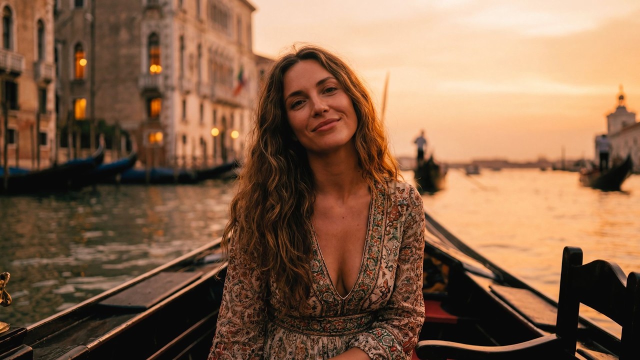 Tramonto a Venezia 💛 - A 1960s Italian Seaside Romance | Venice Love Story