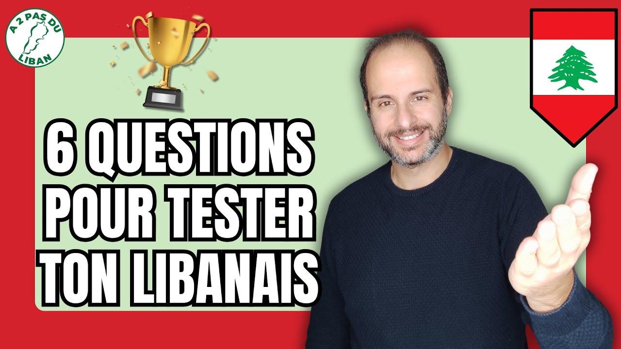🇱🇧 Es-tu Vraiment Bilingue en Libanais ? Le Grand Quiz en 6 Questions !
