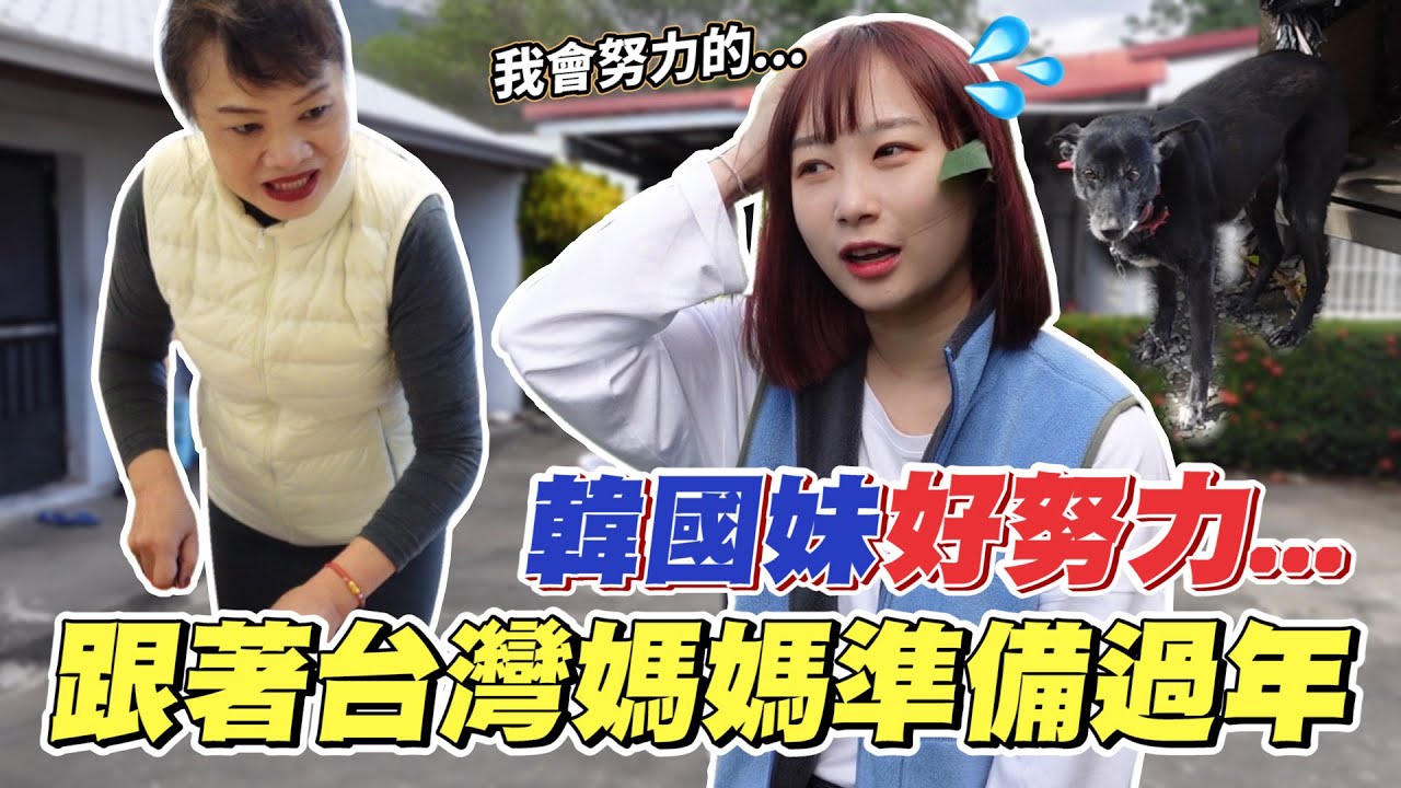 體驗跟著台灣媽媽回鄉下準備過年，心得是歡迎外國人來當台灣媳婦？韓國女生咪蕾 feat.碧兒泉特嫩精華