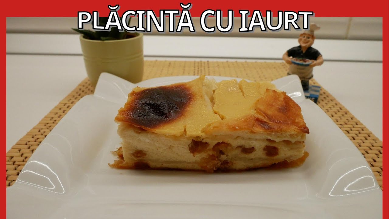 Plăcintă cu iaurt și stafide 🥧 | Desert rumenit și pufos la cuptor