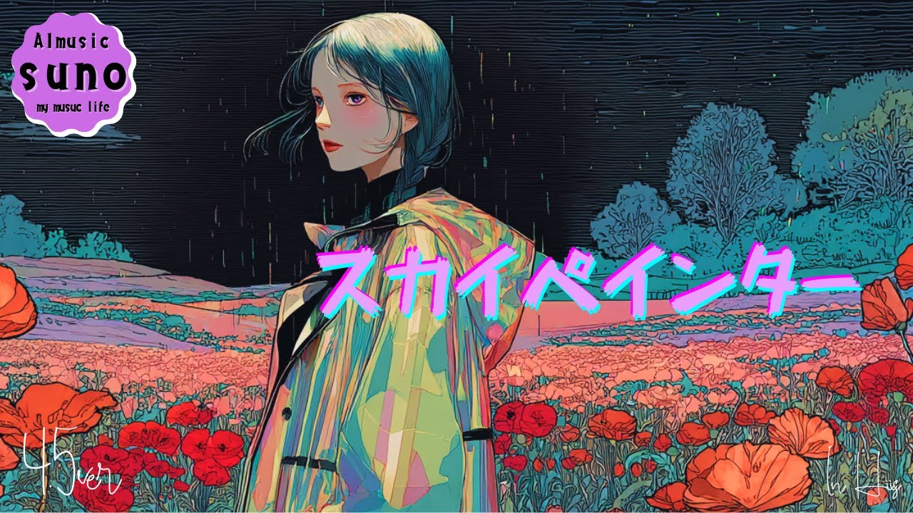 🎵AI音楽 「スカイペインター」 suno4.5 #音楽生成ai #sunoai #suno #Midjourney