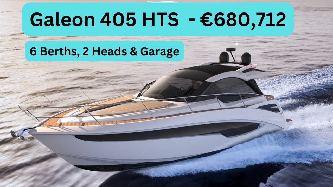 Galeon 405 HTS  - €680,712 - 6 Berths, 2 Heads & a Tender Garage