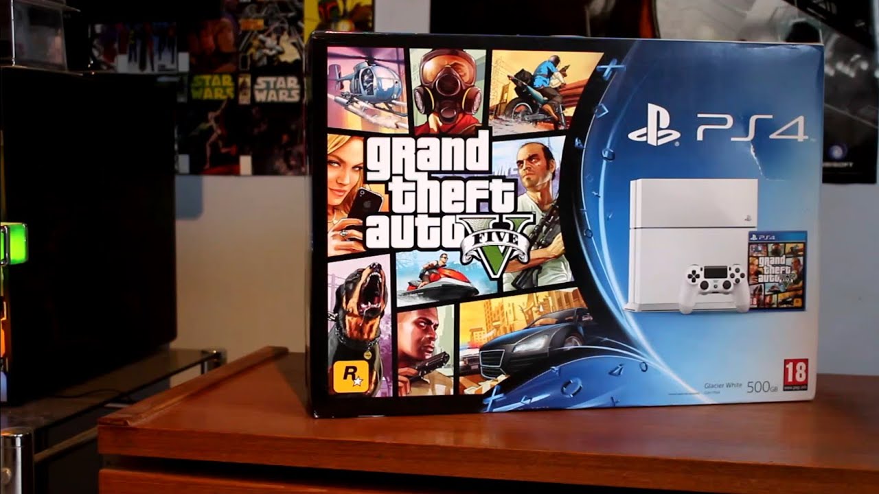 Glacier White GTA V Edition PS4 Unboxing
