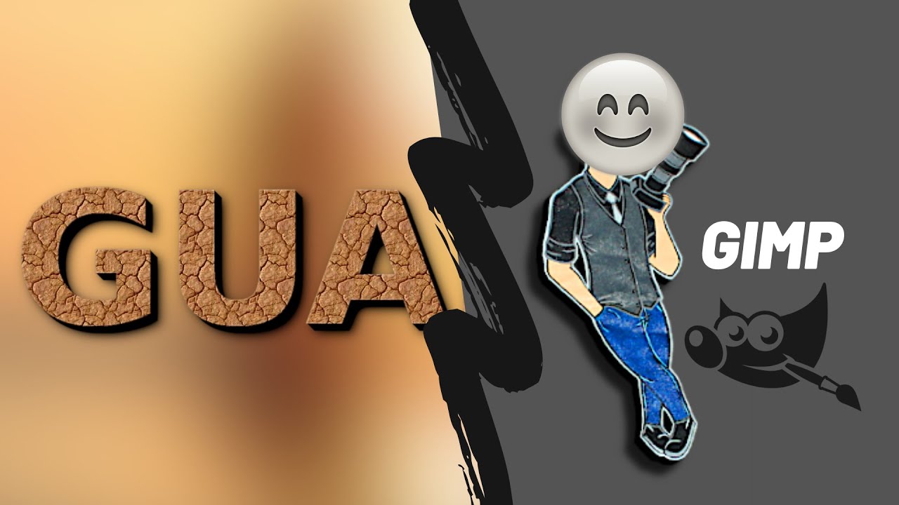 GIMP COMO ADICIONAR TEXTURAS EM TEXTOS