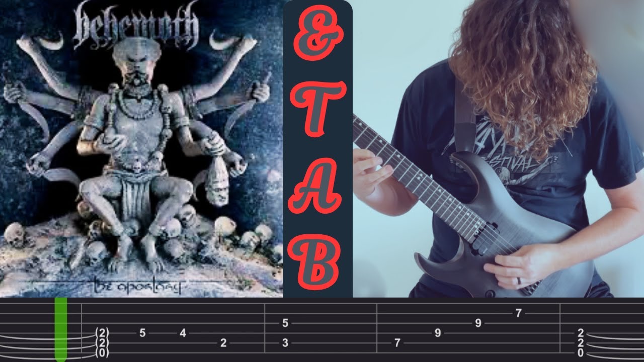 Behemoth - Christgrinding Avenue (Screen TAB, guitar cover w/ SOLO)