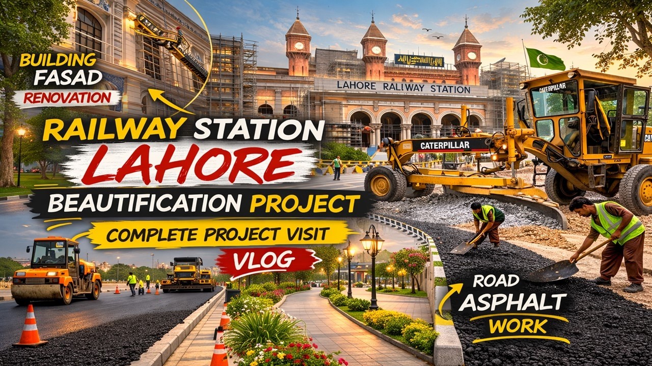 Railway Station Lahore Beautification Project 2026 | Ek Moria Pul Renovation | Latest Ground Update